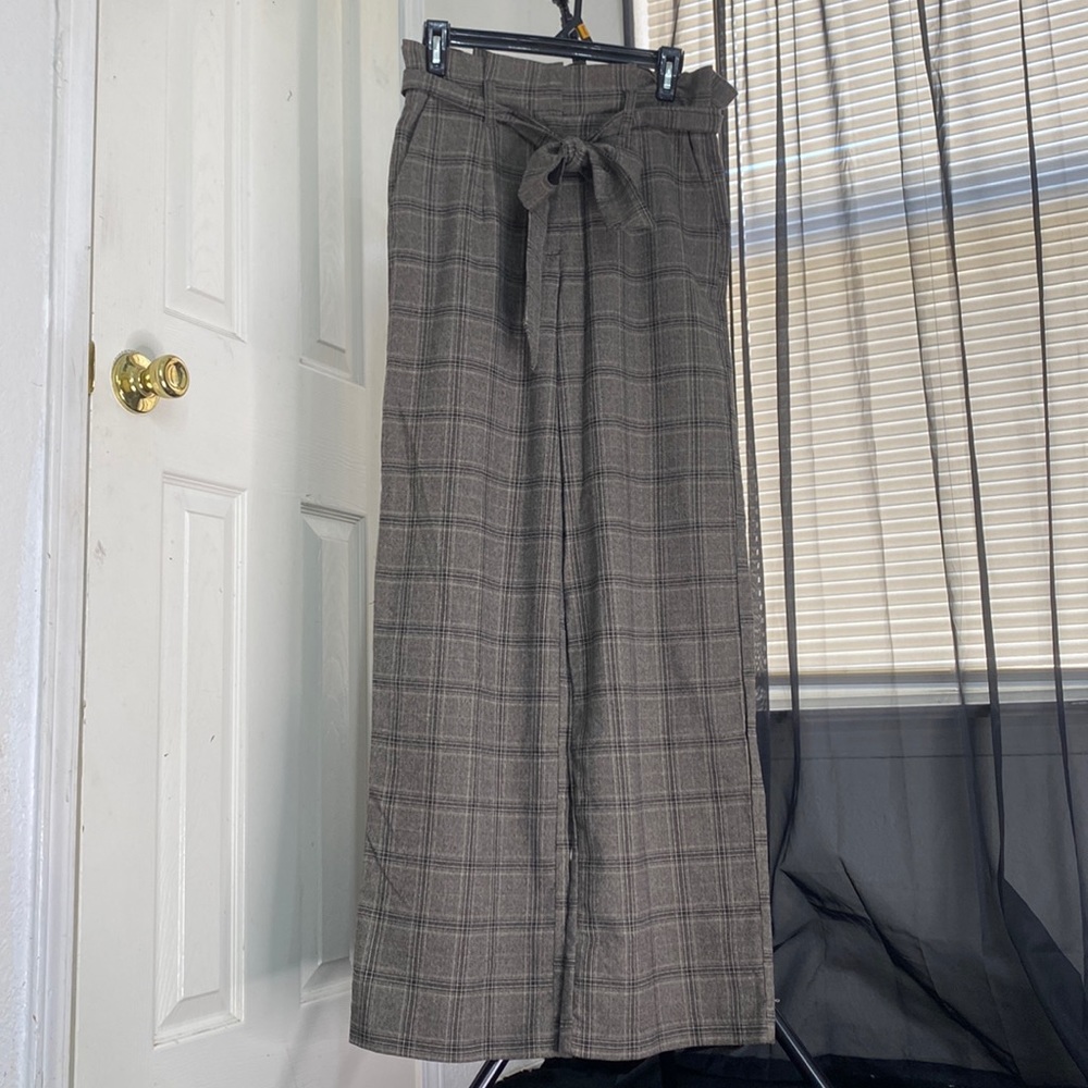 Womens Vintage Plaid Pantsuit